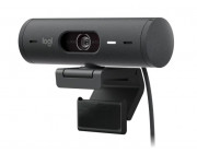 Logitech Brio 500 Full HD webcam, 1080p, autofocus, auto light correction, dFoV: 90°/78°/65°, 4MP, Glass lens, stereo mic, USB-C, GRAPHITE